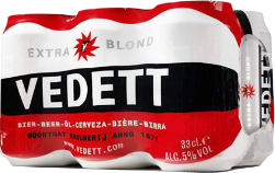 Ve­dett Ex­tra blond set van 6 blikjes á 0,33 liter